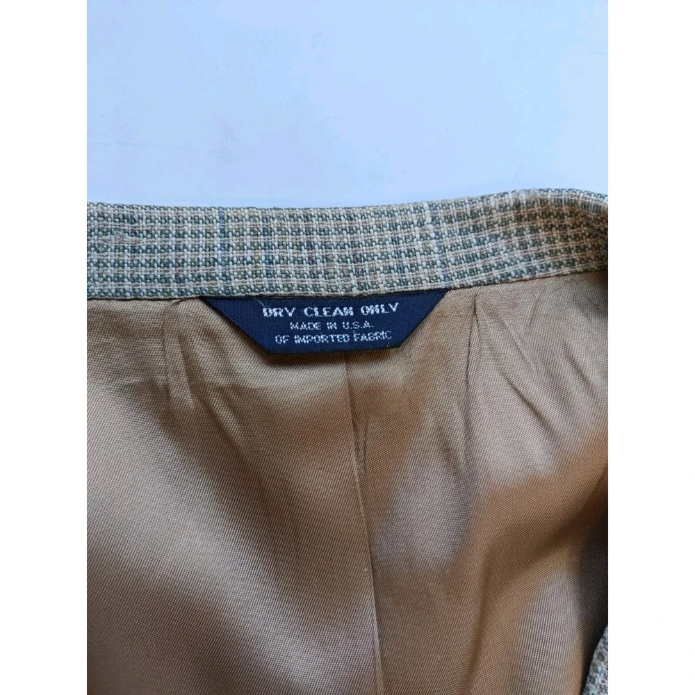 Vtg Kuppenheimer Mens Sport Coat 45L Multicolor Speckle Wool Blazer Made in USA